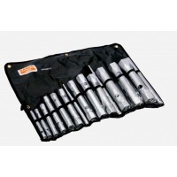 Bahco內(nèi)六角套筒扳手套裝1936M/12 27M/T公制鍍鉻管狀雙頭