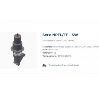 BUROCCO SW內(nèi)螺紋連接帶活塞氣動斜座開關(guān)截止閥