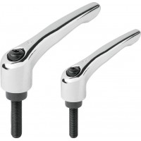 KIPP K0122_HV高光鍍鉻可調(diào)式手柄公制外螺紋K0122_BL光亮