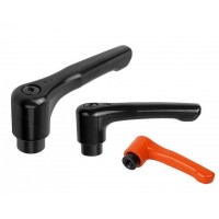 KIPP內(nèi)螺紋扁平手柄K0737英寸公制鋼螺紋插件壓鑄鋅