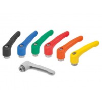 KIPP K1701公制可調節(jié)塑料手柄內螺紋插件為不銹鋼