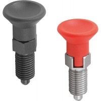 KIPP K0338_C K0338_D公制防止回彈應(yīng)用分度柱塞黑色氧化處理