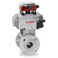 Warex Valve 球閥 DBV 400，法蘭連接，專門用于粉末和散裝處理