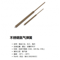 Weforma 不銹鋼氮氣彈簧，應(yīng)用于食品工業(yè)、化工、海水行業(yè)